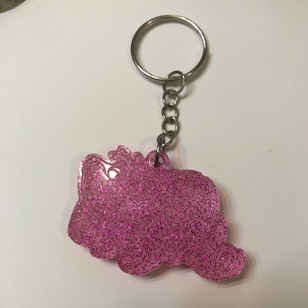 ๐ Handmade Cheshire Cat glow in the dark Keychain - Picture 4 of 5